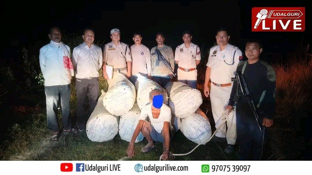 ওদালগুৰি জিলাৰ খুছৰাবাৰী দলঙৰ সমীপত নিশা মাজবাট আৰক্ষীয়ে অভিযান চলাই ১৭৮.২৩ কিলোগ্ৰাম সন্দেহযুক্ত গাঞ্জা জব্দ কৰে। এই ঘটনাৰ সৈতে জড়িত এজন লোকক গ্ৰেপ্তাৰ কৰে আৰক্ষীয়ে।
<nis:link nis:type=tag nis:id=udalguripolice nis:value=UdalguriPolice nis:enabled=true nis:link/> <nis:link nis:type=tag nis:id=assampolice nis:value=AssamPolice nis:enabled=true nis:link/> <nis:link nis:type=tag nis:id=warondrugs nis:value=WarOnDrugs nis:enabled=true nis:link/>