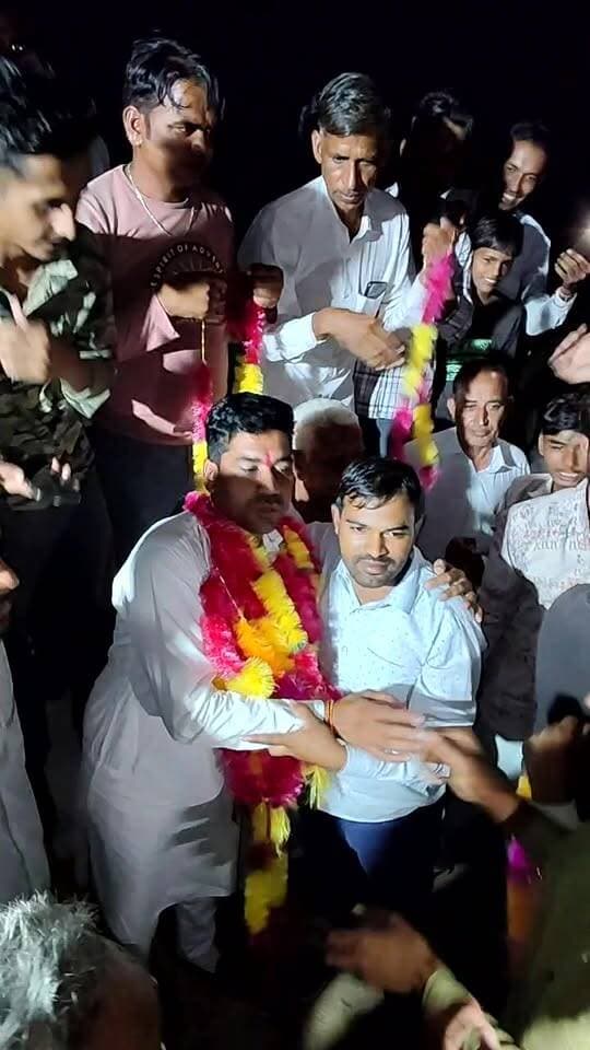 पिचकराई पंचायत से सरपंच पद के उम्मीदवार कुलदीप बेरड को मिला भारी जन समर्थन