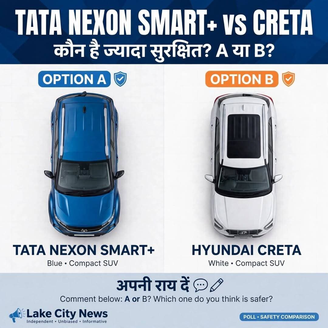 कौन बेहतर.....
आपकी सुरक्षा के लिहाज से.... कोनसी गाड़ी लेना पसंद करेंगे...