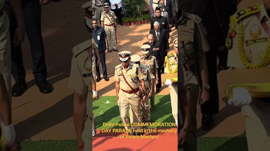 Delhi Police COMMEMORATION DAY in memory of Police Martyrs #delhipolice #commemoration #police #news