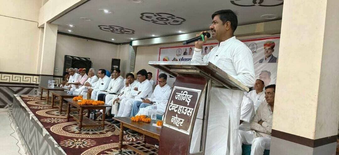 Dharmpal Godara Ramkumar Swami जॉन नंबर 08 से कांग्रेस उम्मीदवार रामकुमार स्वामी ने किया नामांकन!