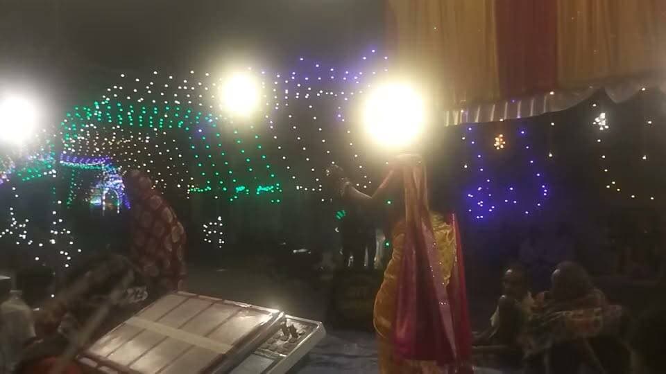 বিজয়া দশমী উপলক্ষে বারাবাজারের পুড়িয়ারা গ্রামে অনুষ্ঠানে মাতলো এলাকাবাসীরা