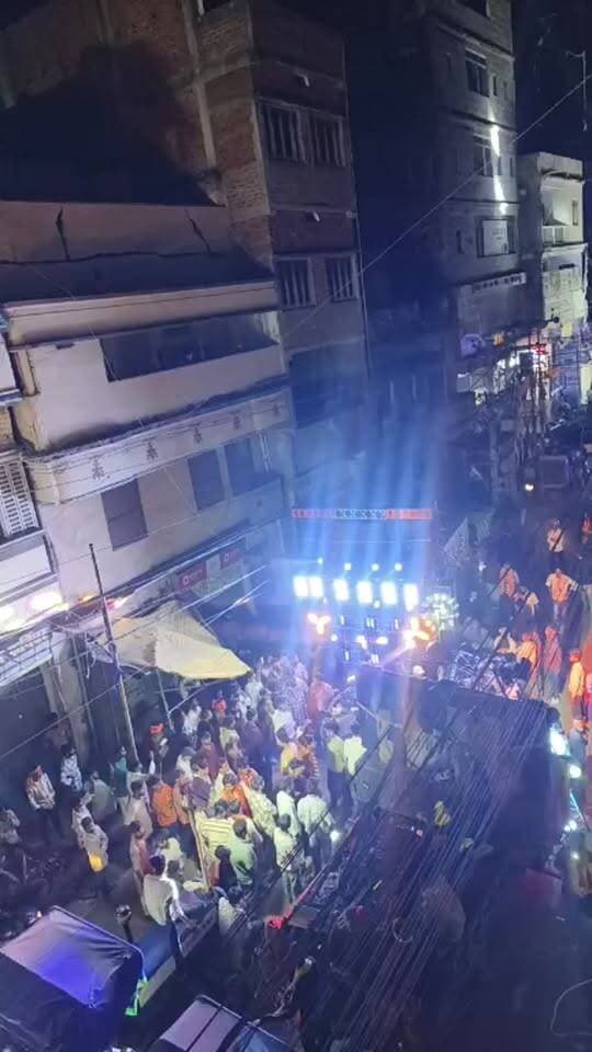 आरा में विसर्जन के मौके पर डीजे कंपटीशन