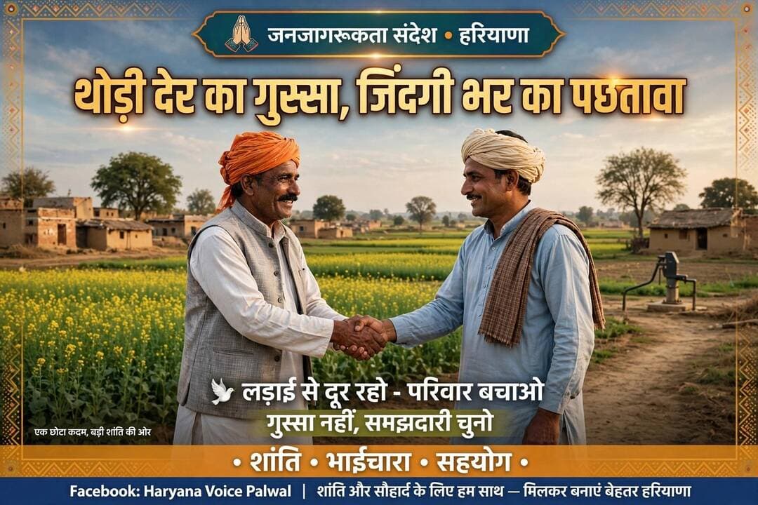 नूंह में भगवान रहम करे।
दोस्तों, लड़ाई-झगड़ों से दूर रहो।
2 साल पहले मालब गाँव के नगला रानीका में एक छोटी सी लड़ाई में एक नौजवान की जान चली गई थी। वो जिला प्रमुख जान मोहम्मद के रिश्तेदार थे।
आज उस मामले का फैसला हुआ है - 2 करोड़ 10 लाख रुपये में।
थोड़ी देर का गुस्सा इंसान को कहाँ से कहाँ ले जाता है, इसका ये सबसे बड़ा सबक है। गुस्से पर काबू रखो, परिवार बचा के रखो।
.
.
.
नूंह_की_आवाज <nis:link nis:type=tag nis:id=भाईचारा_जिंदाबाद nis:value=भाईचारा_जिंदाबाद nis:enabled=true nis:link/> <nis:link nis:type=tag nis:id=गुस्सा_छोड़ो_परिवार_जोड़ो nis:value=गुस्सा_छोड़ो_परिवार_जोड़ो nis:enabled=true nis:link/> <nis:link nis:type=tag nis:id=haryanavoicepalwal nis:value=HaryanaVoicePalwal nis:enabled=true nis:link/> <nis:link nis:type=tag nis:id=शांति_का_संदेश nis:value=शांति_का_संदेश nis:enabled=true nis:link/>