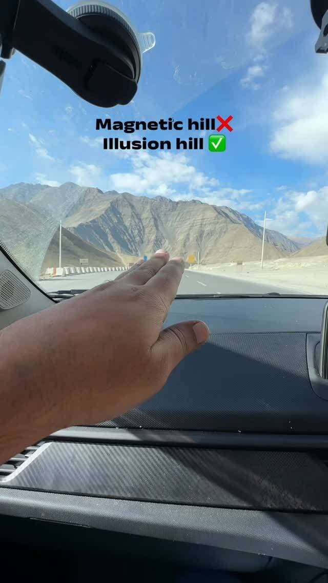 illusion hill me apka swagat hai
#magnetichill #illusion #travelinfluencers #lehladakh🏔️