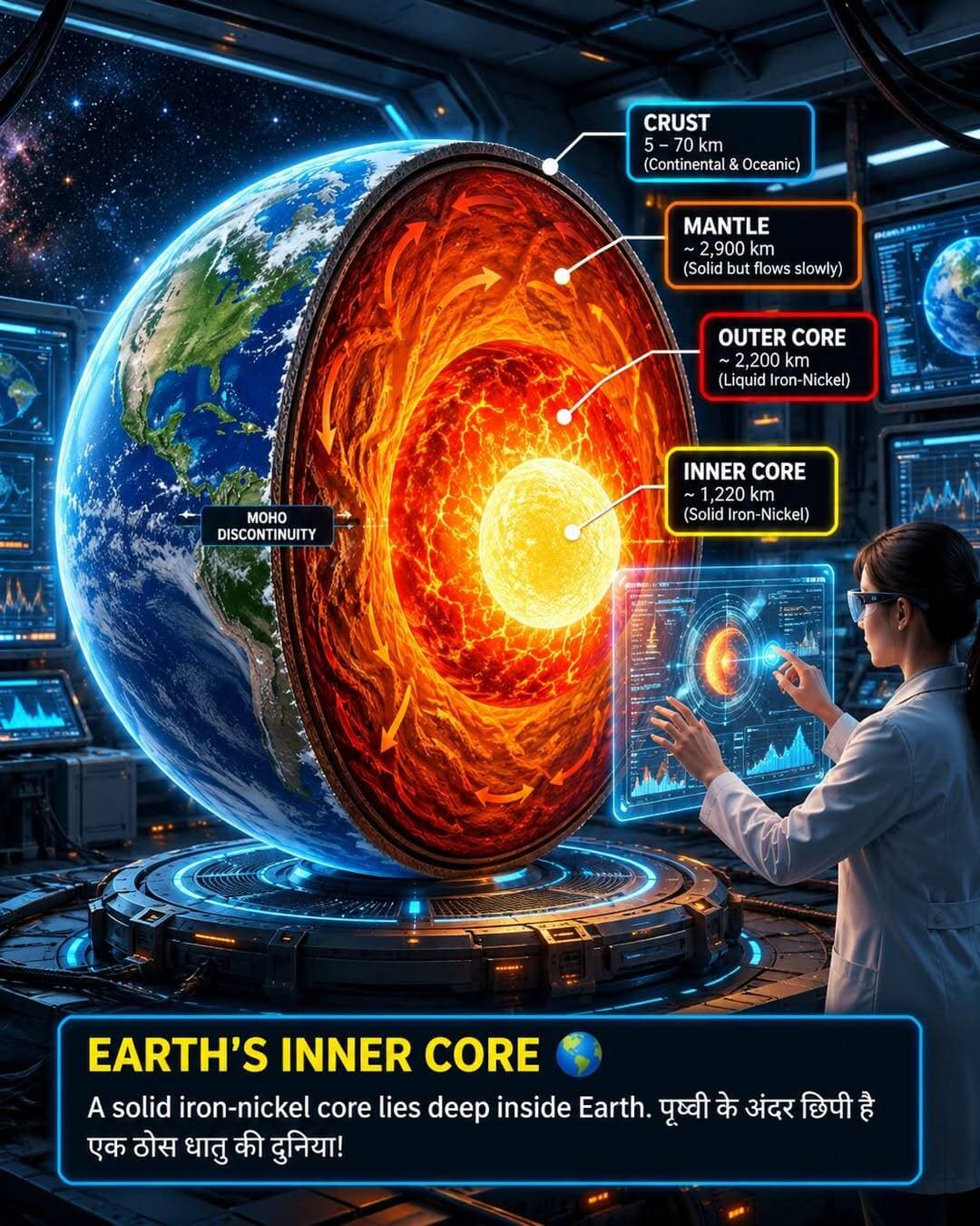 ЁЯМН Beneath Earth's surface lies a world of extreme heat and solid metal! ЁЯФе<nis:link nis:type=tag nis:id=earthcore nis:value=EarthCore nis:enabled=true nis:link/> <nis:link nis:type=tag nis:id=sciencefacts nis:value=ScienceFacts nis:enabled=true nis:link/> <nis:link nis:type=tag nis:id=photooftheday nis:value=photooftheday nis:enabled=true nis:link/> <nis:link nis:type=tag nis:id=photos nis:value=photos nis:enabled=true nis:link/> <nis:link nis:type=tag nis:id=photographychallenge nis:value=photographychallenge nis:enabled=true nis:link/>
