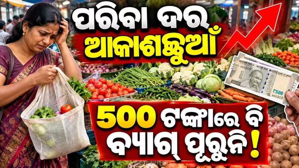 #କୋରାପୁଟରେ_ପରିବା_ଦର_ଆକାଶଛୁଆଁ_୫୦୦_ଟଙ୍କାରେ_ବି_ବ୍ୟାଗ୍_ପୂରୁନି!** 🥦🥔🍅
କୋରାପୁଟରେ ପରିବା ଦର ବୃଦ୍ଧିକୁ ନେଇ ଚିନ୍ତାରେ ସାଧାରଣ ଲୋକ। ବଜାରକୁ ପରିବା କିଣିବାକୁ ଗଲେ ପକେଟ୍ ଉପରେ ପଡ଼ୁଛି ଅଧିକ ଚାପ। ଯେଉଁ ପରିବା କିଣିଲେ ବି ଦର ଅଧିକ, ହେଲେ ୫୦୦ ଟଙ୍କା ଖର୍ଚ୍ଚ କରିବା ପରେ ବି ବ୍ୟାଗ୍ ପୂରୁନି! 😟
📢 **ପରିବା ଦର ବୃଦ୍ଧିରେ ହନ୍ତସନ୍ତ ଗ୍ରାହକ। କେବେ କମିବ ପରିବା ଦର?**
ଆପଣଙ୍କ ଅଞ୍ଚଳରେ ପରିବା ଦର କେତେ ରହିଛି? କମେଣ୍ଟରେ ଜଣାନ୍ତୁ। 👇
📺 ଏମିତି ଅପଡେଟ୍ ପାଇଁ ଆମ ପେଜ୍କୁ Follow କରନ୍ତୁ।
#Koraput #VegetablePrice #KoraputNews #OdishaNews #ପରିବାଦର #News11Odia