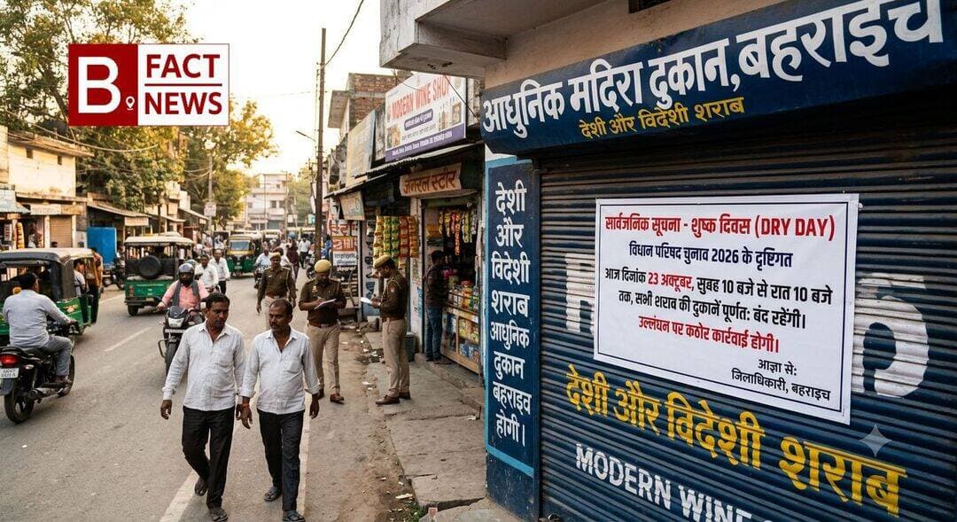 बहराइच में विधान परिषद चुनाव के मद्देनजर 23 अक्टूबर को शराब की सभी दुकानें बंद, सुबह 10 से रात 10 बजे तक रहेगा 'ड्राई डे'
उत्तर प्रदेश विधान परिषद के खंड स्नातक और खंड शिक्षक निर्वाचन-2026 को स्वतंत्र, निष्पक्ष और शांतिपूर्ण ढंग से संपन्न कराने के लिए जिला प्रशासन पूरी तरह मुस्तैद है। चुनाव के मद्देनजर जनपद बहराइच में कल यानी 23 अक्टूबर को शुष्क दिवस यानी 'ड्राई डे' घोषित किया गया है। इस दौरान जिले में शराब की सभी दुकानें पूरी तरह बंद रहेंगी।
जिलाधिकारी राजेश कुमार पांडेय द्वारा जारी आदेश के अनुसार, 23 अक्टूबर को सुबह 10 बजे से लेकर रात 10 बजे तक जनपद की सभी देशी शराब, विदेशी मदिरा, बीयर, मॉडल शॉप, बार, भांग और स्प्रिट की थोक एवं फुटकर दुकानें पूरी तरह बंद रहेंगी। इस तयशुदा अवधि में मादक पदार्थों की खरीद-फरोख्त और बिक्री पर पूर्ण प्रतिबंध रहेगा।
जिला प्रशासन ने सभी संबंधित दुकानदारों को आदेश का कड़ाई से पालन करने के निर्देश दिए हैं। जिला आबकारी अधिकारी, पुलिस और आबकारी विभाग को इस दौरान प्रभावी निगरानी रखने को कहा गया है। प्रशासन ने स्पष्ट किया है कि बंदी की इस अवधि के लिए दुकानदारों को किसी भी प्रकार का प्रतिफल या क्षतिपूर्ति नहीं दी जाएगी।
यदि कोई भी व्यक्ति या दुकानदार इस आदेश का उल्लंघन करते हुए पाया गया, तो उसके खिलाफ आबकारी अधिनियम और संबंधित नियमों के तहत कठोर कानूनी कार्रवाई की जाएगी।