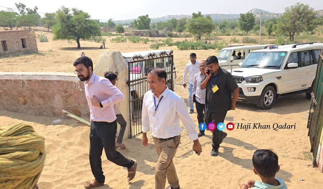 बूथ नम्बर 112 भीमा राम सुथार की ढाणी में CO बाड़मेर ने किया निरीक्षण...