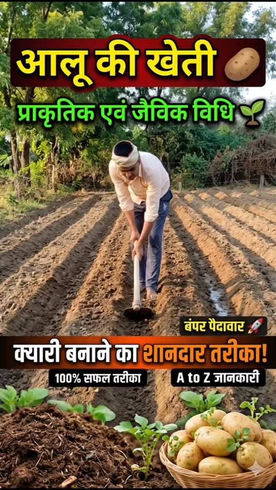 🌱🥔 प्राकृतिक एवं जैविक विधि से आलू की खेती की तैयारी!
खेत में क्यारियाँ बनाई जा रही हैं। जल्द ही प्राकृतिक एवं जैविक विधि से आलू लगाए जाएंगे। 🌿💚
🌾 प्राकृतिक खेती कीजिए और स्वस्थ रहिए।
#प्राकृतिकखेती #जैविकखेती #आलूकीखेती #OrganicFarming #PotatoFarming