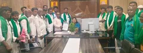 ಹೊಸಪೇಟೆ: ಸೋಲಾರ್ ಘಟಕ ಸ್ಥಾಪನೆಗೆ ರೈತರ ವಿರೋಧ, ತಹಶೀಲ್ದಾರ್ಗೆ ಮನವಿ