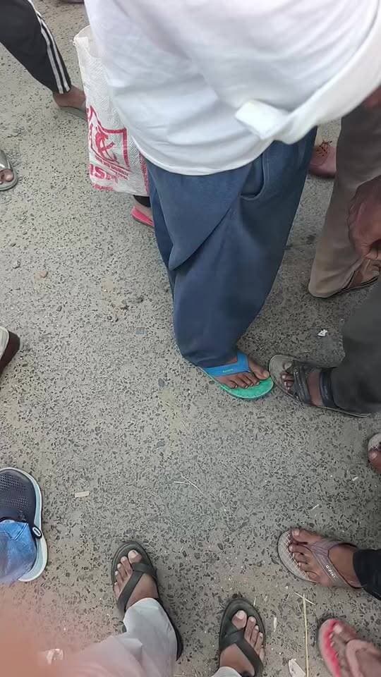 रामनगर में सड़क जाम