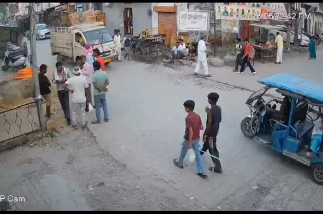 कल यमुनानगर के चींटा मंदिर के पास हुई घटना का सीसीटीवी वीडियो आया सामने