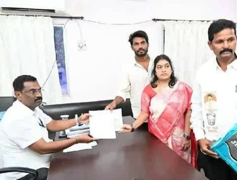 ఆమదాలవలస: పొందూరు జడ్పీటీసీ అభ్యర్థిగా జనసేన నుంచి రోహిణి నామినేషన్