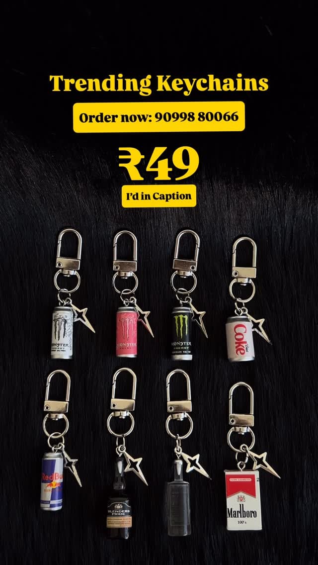 @ritsonofficial
📦Order Now: 90998 80066
Trending keychain in just ₹49✨
#trendingkeychains #keychains #dietcoke #colddrinks #diwalioffers