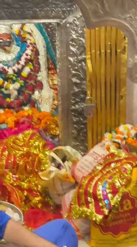विक्रांत भूरिया मैहर मंदिर में माता के दर्शन करने पहुचे!