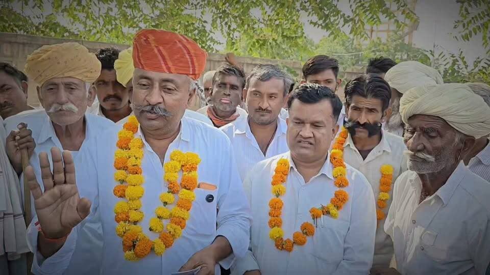 खारी बेरी से सवाई सिंह इंदा निर्विरोध सरपंच बने...