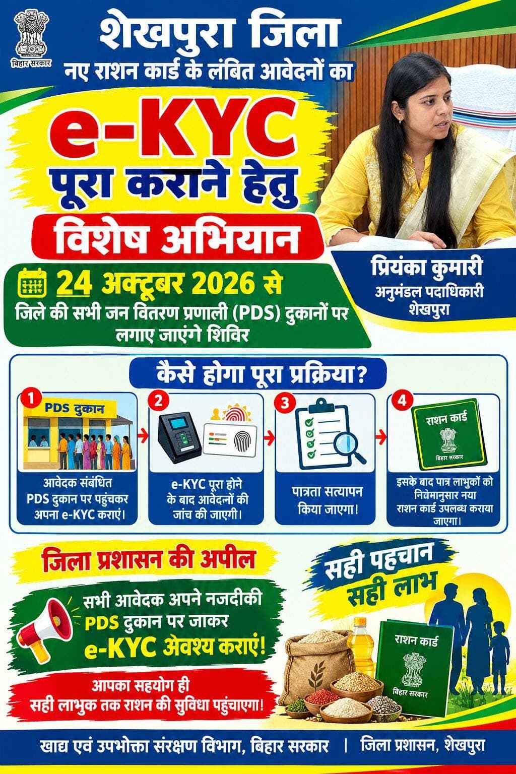 शेखपुरा में 24 अक्टूबर से राशन कार्ड के लिए लगेगा विशेष कैंप...
Sheikhpura Collectorate Sheikhpura Hunt New Randhir Kumar Soni DRCC Sheikhpura बात मनकौल गांव की सनैया पंचयात Kamlesh Parsad चोढदरगाह पंचायत की आवाज़ Rinki Kumari <nis:link nis:type=tag nis:id=dmsheikhpura nis:value=dmsheikhpura nis:enabled=true nis:link/> <nis:link nis:type=tag nis:id=biharnews nis:value=BiharNews nis:enabled=true nis:link/> <nis:link nis:type=tag nis:id=sheikhupura nis:value=sheikhupura nis:enabled=true nis:link/> <nis:link nis:type=tag nis:id=bihar nis:value=bihar nis:enabled=true nis:link/>