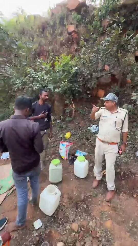 सीधी मे जिस जगह निकली माँ काली, अब वहा पंहुचा वन विभाग का अमला