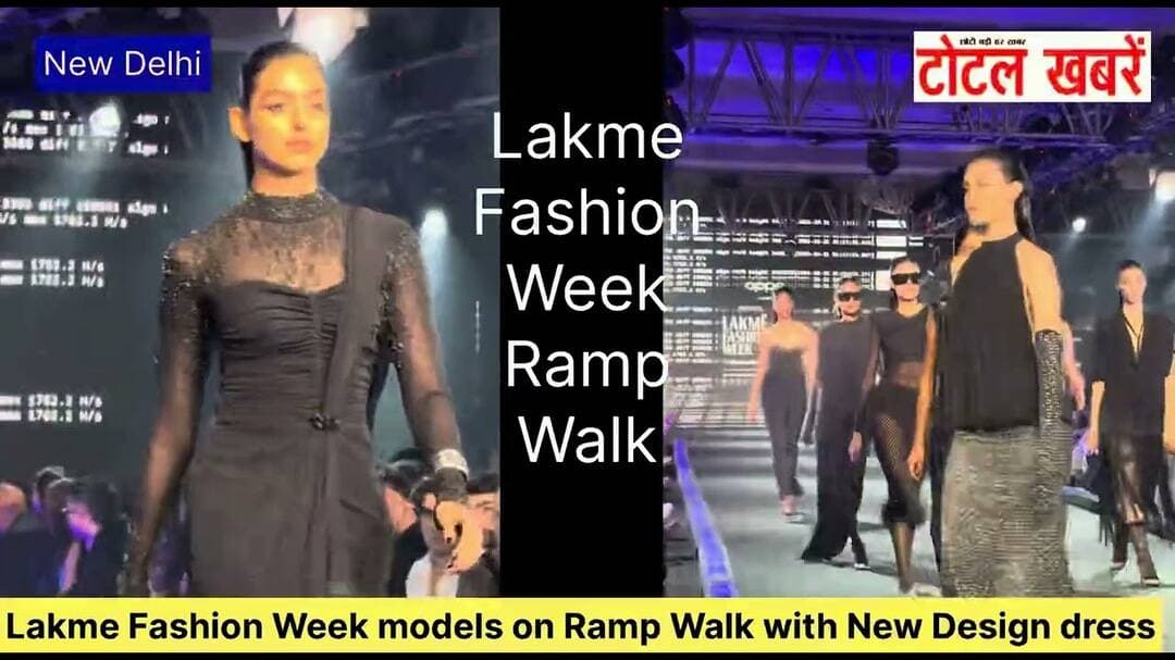 Lakme Fashion week #totalkhabare #rampwalk #models #modeling #lfw #lfwxfdci #lakmefashionweek #news