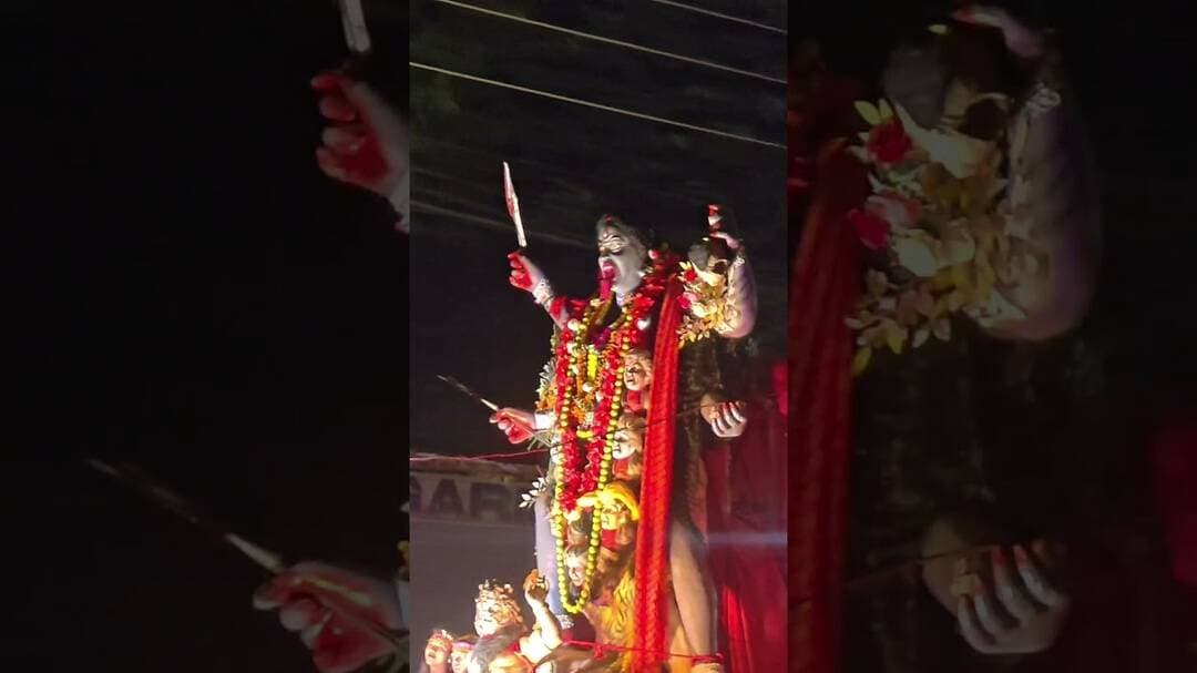 #देवरिया में धूमधाम से हुआ #मां #दुर्गा #माता की प्रतिमा का विसर्जन। #maandurga