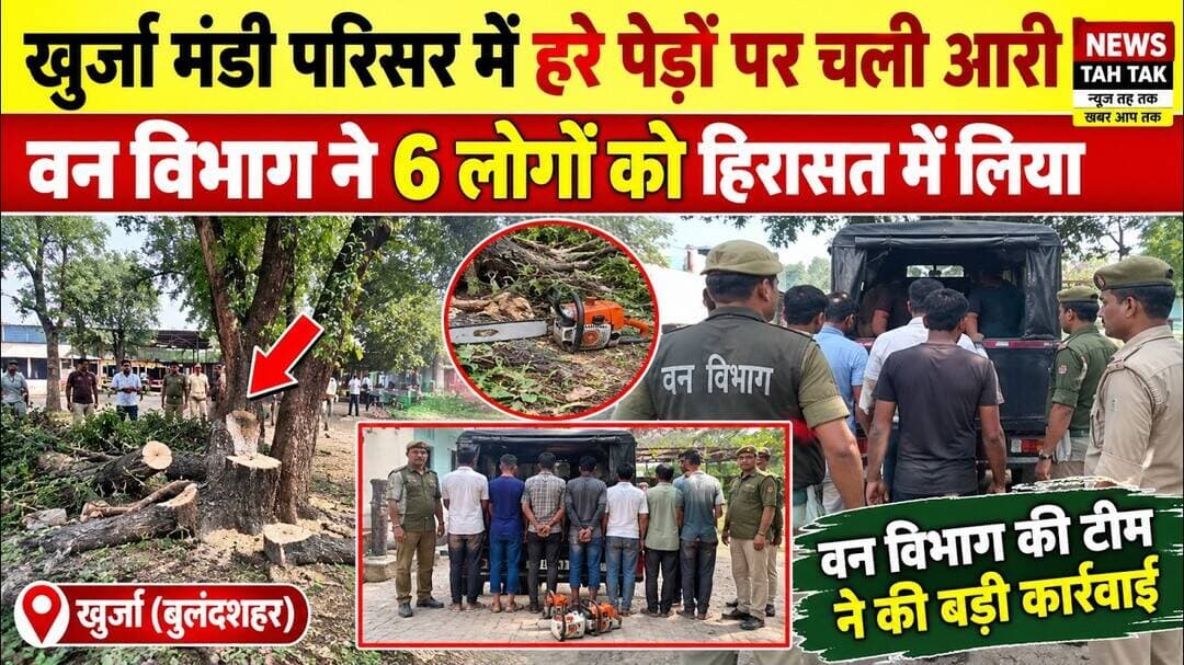 #Khurja #Bulandshahr #BreakingNews #ForestDepartment #UPNews #UttarPradeshNews #ViralNews #HindiNews