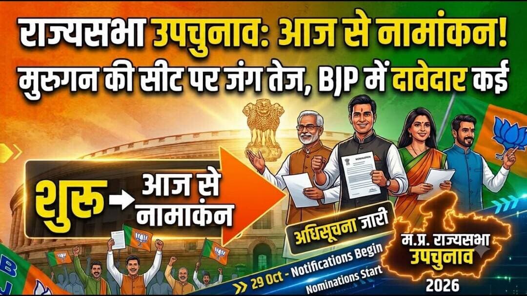 मुरुगन की राज्यसभा सीट पर आज से नामांकन शुरू, उपचुनाव की अधिसूचना जारी होगी; BJP में कई दावेदार