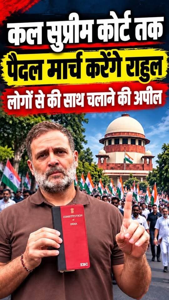कल सुप्रीम कोर्ट तक पैदल मार्च करेंगे राहुल, लोगों से की साथ चलाने की अपील। Desh Live | Rahul Gandhi | Chalo Delhi | Rahul Gandhi Supreme Court March
#DeshLive #RahulGandhi #ChaloDelhi #Trending
#DeshLive #rahulgandhi #sahalqureshi #chalodelhi #supremecourt #ChaloSupremeCourt