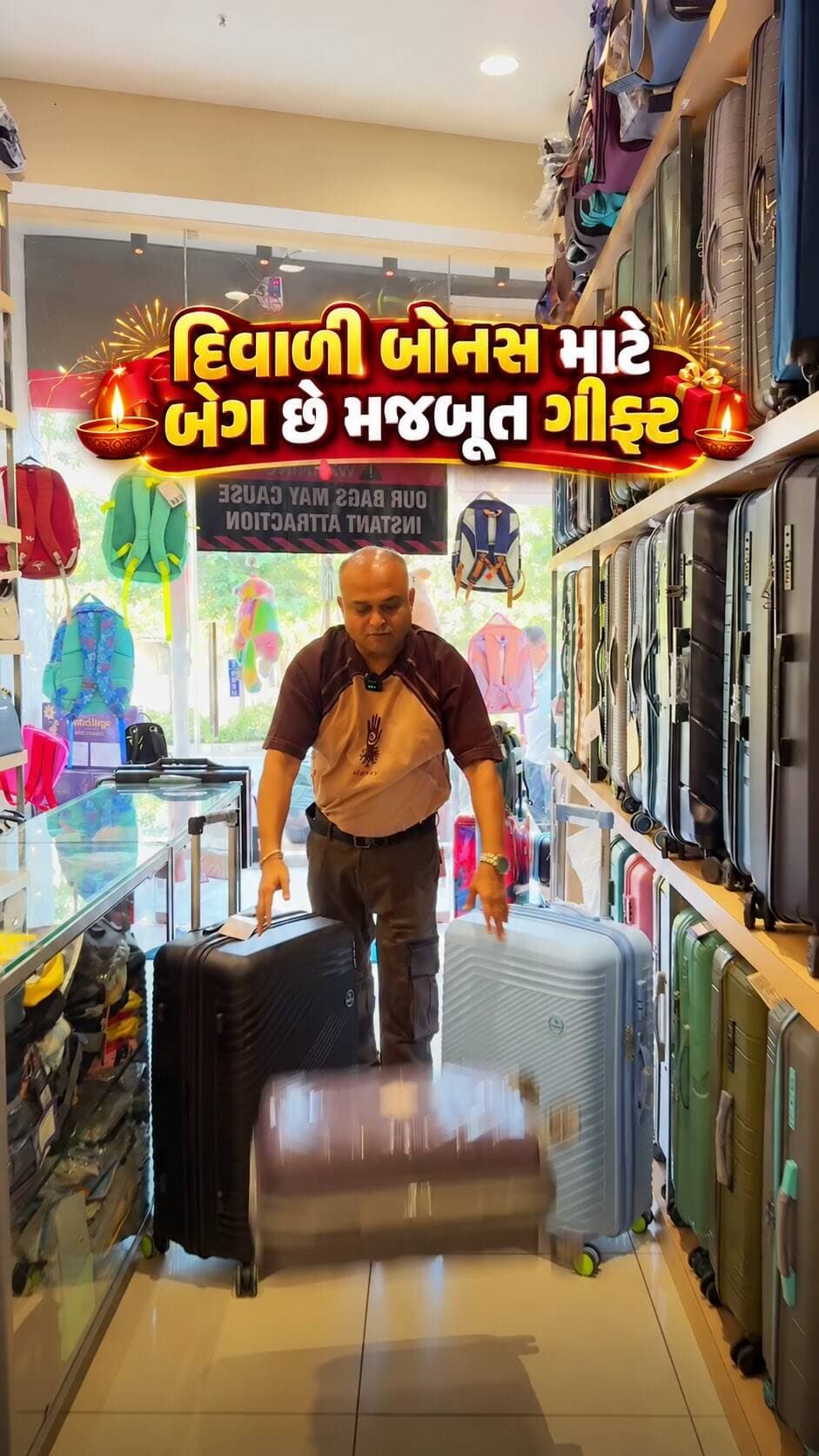 Diwali ni Dhamakedar Offer! ✨ Upgrade your travel style this festive season with the biggest luggage sale in Gandhinagar. Whether you are planning a holiday trip or looking for the perfect corporate gift, we have you covered with unbelievable discounts on top premium brands!
📍 Visit Us: BagDaddy, Shop No.5, Royal Revanta 3, Opp. City Pulse, Randesan, Gandhinagar.
📞 Contact: 76220 53000
👉 Follow @bagdaddystore for more amazing offers and share this reel with your friends and family!
#DiwaliSale #LuggageSale #CorporateGifting #TravelBags #BagShopGandhinagar