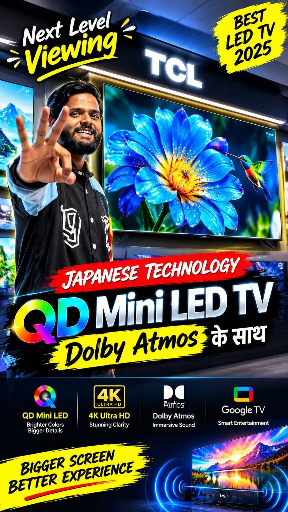 TCL QD Mini LED TV 🔥 Japanese Technology + Dolby Atmos | Best TV for Home Ajmer Diwali Offer
.
NEELKAMAL ELECTRS KISHANGARH 9214800000 NEELKAMAL ELECTRS (MDADANGANJ/KISHANGARH) SINDHI COLONY, AJMER ROAD,MADANGARNJ-KISHANGARH
.
Follow For More Videos:- @moin_baig_vlogs
.
#TCL #Diwalishopping #TCLIndia #TCLP8L #TCLLED
.
TCL QD Mini LED TV, TCL Mini LED TV, TCL TV India, best LED TV, best TV to buy, new LED TV, 4K Smart TV, QD Mini LED technology, Dolby Atmos TV, Japanese technology TV, premium smart TV, best smart TV 2026, TV buying guide, latest LED TV, Google TV, home entertainment, TV picture quality, best TV for home, TCL television review, LED TV features, ajmer sharif dargah viral videos ajmer sharif dargah urs 2026 ajmer sharif urs videos 2026 pushkar mela 2026 pushkar mela viral videos ajmer sharif hotels videos ajmer sharif non veg family restaurant ajmer non veg unlimited offers ajmer fast food offers videos ajmer food offer video’s kishangarh dumping yard viral videos kishangarh snow yard viral videos ajmer sharif shopping market videos ajmer chor bazaar videos ajmer ladies girls market videos ajmer diwali video pushkar diwali videos