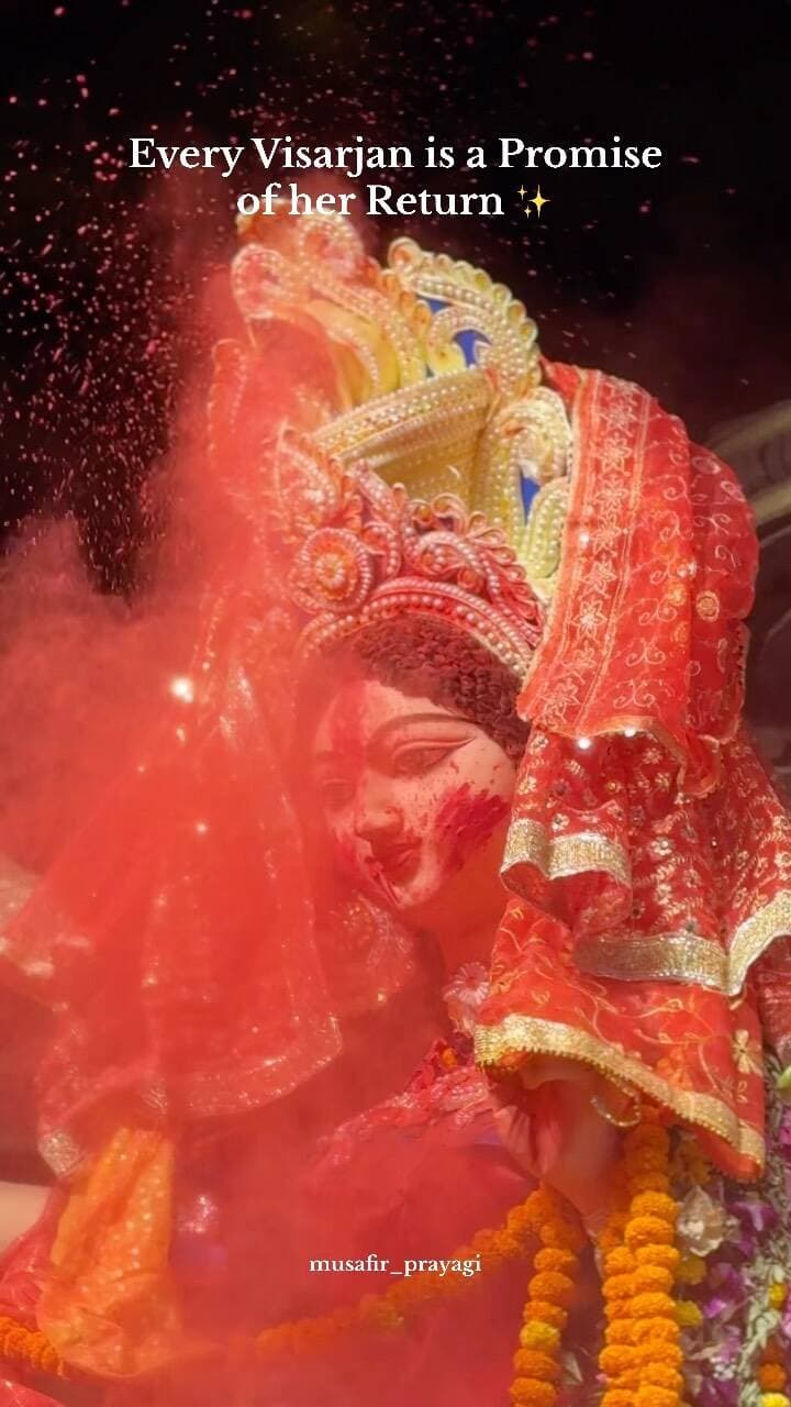 Untill Next Year 🥺
Share on your story ✨
#visarjan #navratri #emotions #maa #musafirprayagi