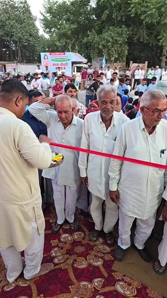 गोठड़ा पंचायत समिति वार्ड नंबर 12 में माया चौधरी के कार्यालय का शुभारंभ