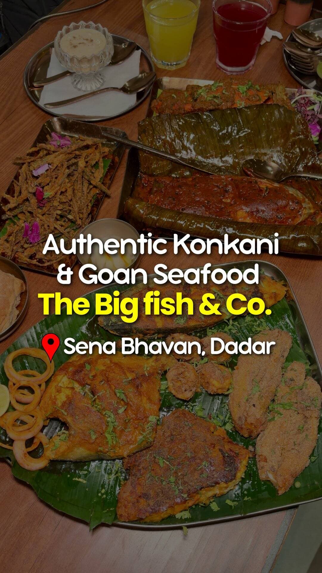 Authentic Konkani & goan seafood food only @thebigfishandco.mumbai
We had -
Surmai Polichathu
Kurkurit Bhendi
Kekda Sukha Pao
Big Fish Platter (Fry) - 1 surmai fry 2 bombil fry 1 recheado fry 1 pomfret fry and 4 king prawns
Desserts 🍨-
Modak
Kharvas
Location -
Shiv Sena Bhavan, Ground floor sumati, Krishna Niwas, W, Dadar, Mumbai, Maharashtra 400028
#dadar #seafood #konkanifood #goanfood #dadarfood