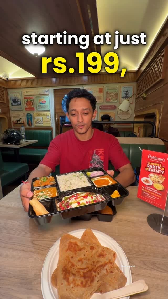 Thali Starting at just ₹199 @haldirams_restaurants
#haldiram #andheri #mumbai #viral #thali