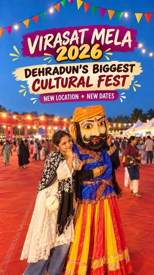 Dehradun, Virasat is back! ✨❤️ And this time, with a NEW location & NEW dates! 👀💃🏻
📍 Himalayan Cultural Centre, Garhi Cantt
📅 23 October – 6 November 2026
15 days of culture, music, shopping & desi vibes! 🪔✨ Let’s celebrate our roots at Virasat 2026! ❤️
#Virasat2026 #Dehradun #VirasatMela #chasingflavours