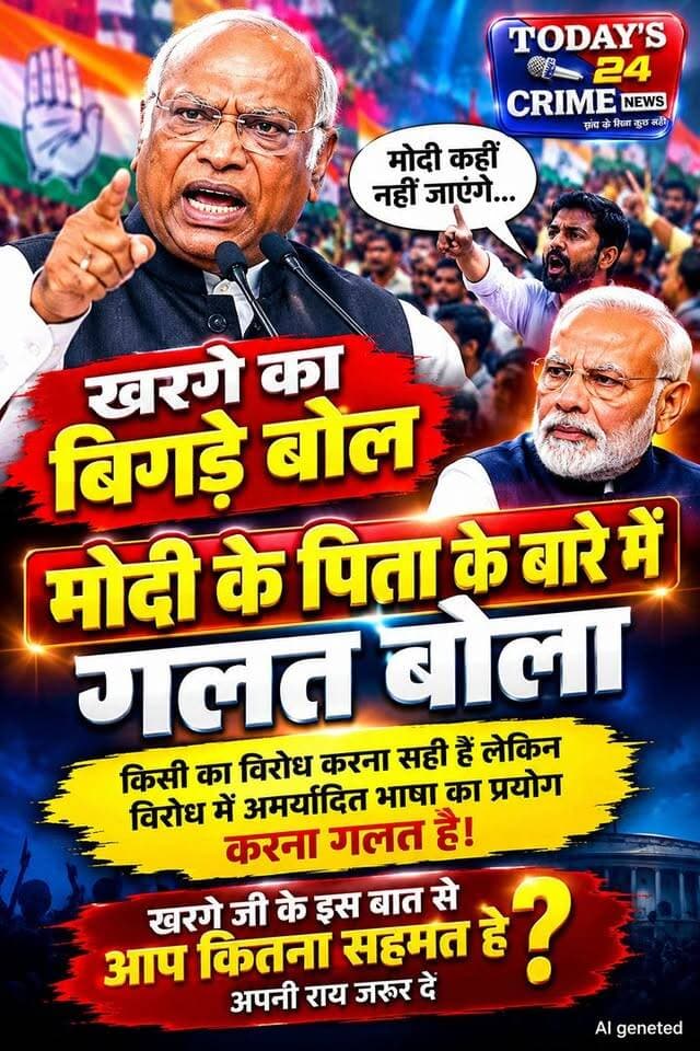 पटना में खरगे के भाषण के दौरान भारी हंगामा
भीड़ में मौजूद किसी व्यक्ति ने कहा, "मोदी कहीं नहीं जाएंगे।"
खरगे का बिगड़े बोल, प्रधानमंत्री मोदी के पिता के बारे में गलत बोला
किसी का विरोध करना सही है लेकिन विरोध में अमर्यादित भाषा का प्रयोग करना गलत है।
खरगे जी के इस बात से आप कितना
सहमत है। अपनी राय जरूर दे।।।
#KhargeControversy #MallikarjunKharge #PMModi #BiharNews #Todays24CrimeNews