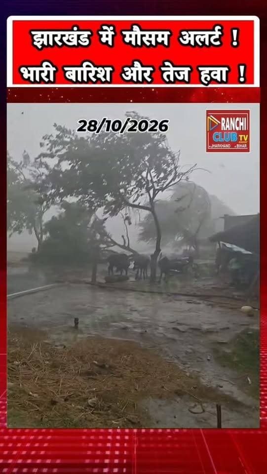 Cyclone Arnab Alert 2026 ! झारखंड में भारी बारिश और तेज हवा का अलर्ट ! Jharkhand Weather Shorts
#CycloneArnab #JharkhandWeather #RanchiWeather #WeatherAlert #CycloneUpdate