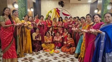 बूंदी: बूंदी में संस्कृति सिस्टर्स ने मनाया प्री-करवा चौथ और दीपावली उत्सव