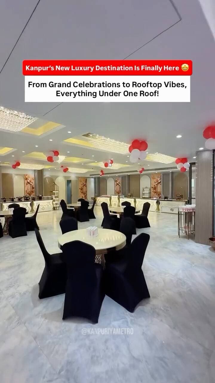 Kanpur’s New Luxury Destination Is Here! 🥂
Looking for the perfect place for your next celebration? 🤩
Introducing Hotel GJB Grand Palace, where luxury meets celebrations!
🏨 3 Grand Banquet Halls
🍽️ Restaurant & Café
🌆 Rooftop Bar
🛏️ Luxury Rooms
🎉 Big Boss Room for Kitty Parties, Business Meetings & Friends’ Get-Togethers
From grand celebrations to quality time with friends and family, enjoy everything under one roof! ✨
📍 Location: Near Naubasta Metro Station, Galla Mandi, Kanpur South
📞 For Bookings: +91 73100 08483
Share this reel with your friends and family and plan your next celebration! ❤️
#kanpur #kanpurcity #kanpursouth #luxurystay #banquethall