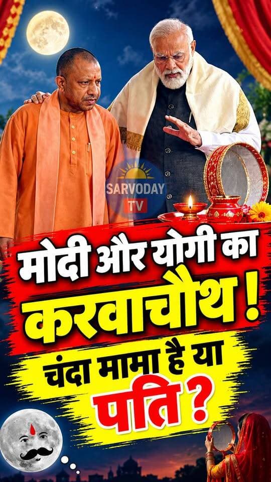 मोदी और योगी का करवाचौथ !
चंदा मामा है या पति !
.
.
.
.
.
.
.
.
.
.
#karvachoth #YogiAdityanath #modi #NewsUpdate #shorts #today #viralpost #viralreels