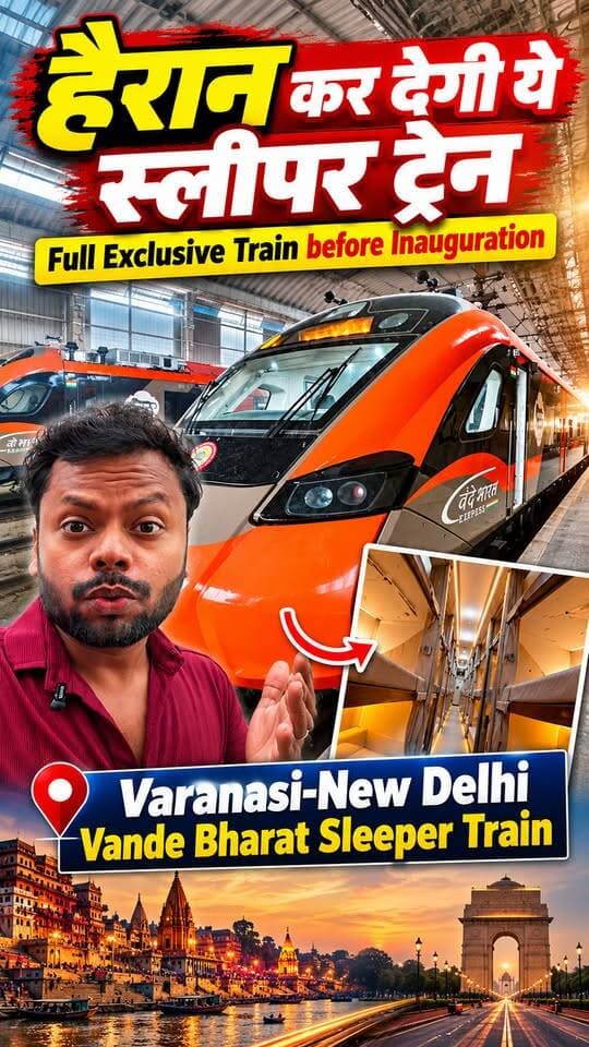 क्या आपने ट्रेन में नहाया है?
Follow for more updates Namostute Kashi
#NamostuteKashi #Varanasi #VandeBharatSleeperTrain #DelhiVaranasiVandeBharat #LuxuryTrain #FastestTrain