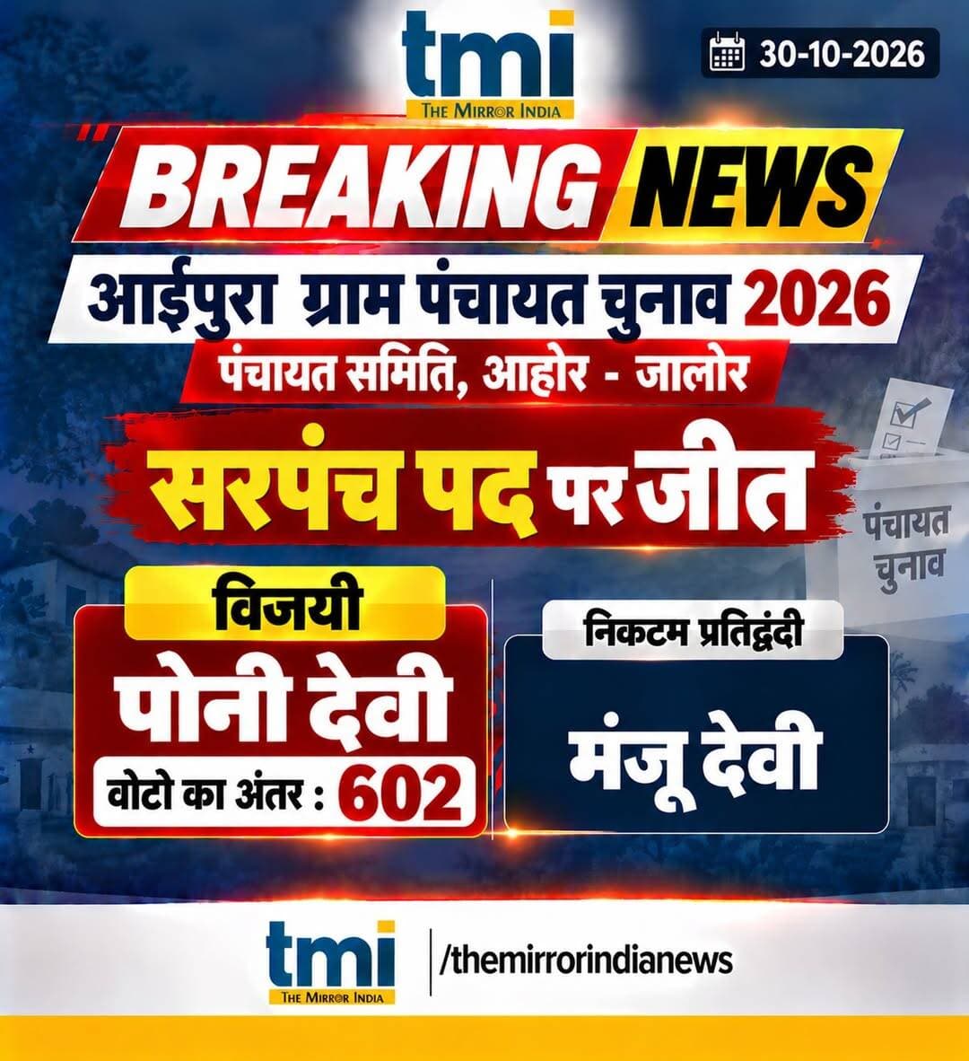#result #Marudharaaina ##TMInews #Bigbreaking #jalore #ahore
