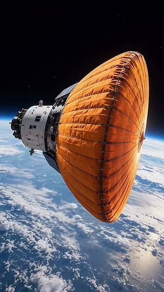 Inflatable heat shields might change how spacecraft handle atmospheric re-entry. What do you think of this design? #SpaceTech #Aerospace #Innovation
