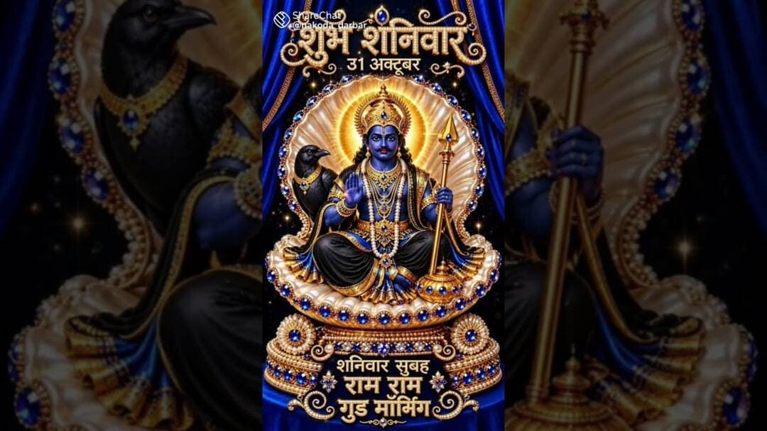 ॐ प्राम प्रिम प्रौम सह शनैश्चराय नमः #shanidev #mantra #shaniwar #ram #viral