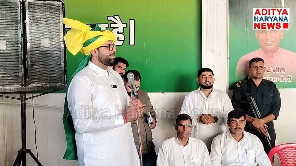 दिग्विजय सिंह चौटाला की नारनौल में कार्यकर्ताओं के साथ रैली की रणनीति बनाई