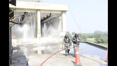 સોનગઢ: ઉકાઈ થર્મલ પાવર સ્ટેશન ખાતે ક્લોરિન ગેસ લીકેજની મોક ડ્રિલ, NDRFની ત્વરિત કાર્યવાહીથી મોટી જાનહાનિ ટળી