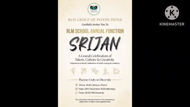 RLM ग्रुप ऑफ इंस्टिट्यूट ला रहा है
FESTOPIA 2.0
KHURAI KE REELBAJ 2026
Creative Reel Creation Content