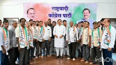 मानगाव: माणगाव तालुक्यातील निजामपूर विभागातील पदाधिकाऱ्यांसह राष्ट्रवादी काँग्रेस पार्टीमध्ये प्रवेश