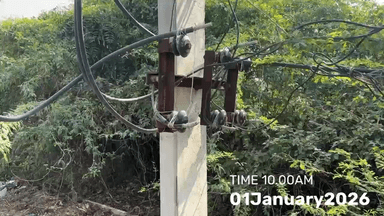 किशनगढ़ अजमेर रोड स्थित उपखंड तहसील कार्यालय के बाहर विद्युत लाइन के पॉल पर खुले तार हादसे को देते निमंत्रण #2026 #kishangarh #ajmer