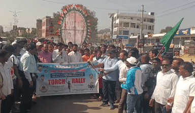 టేక్మల్: మెదక్ లో సీఎం కప్ టార్చ్ ర్యాలీ నిర్వహించిన జిల్లా కలెక్టర్ రాహుల్ రాజ్